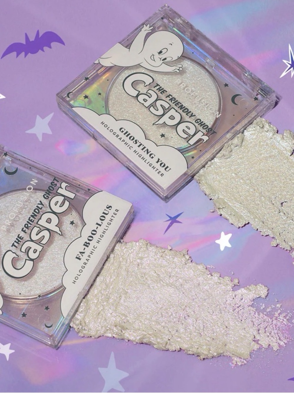 Profusion The Friendly Ghost Casper Holographic Highlighter Duo - Iridescent